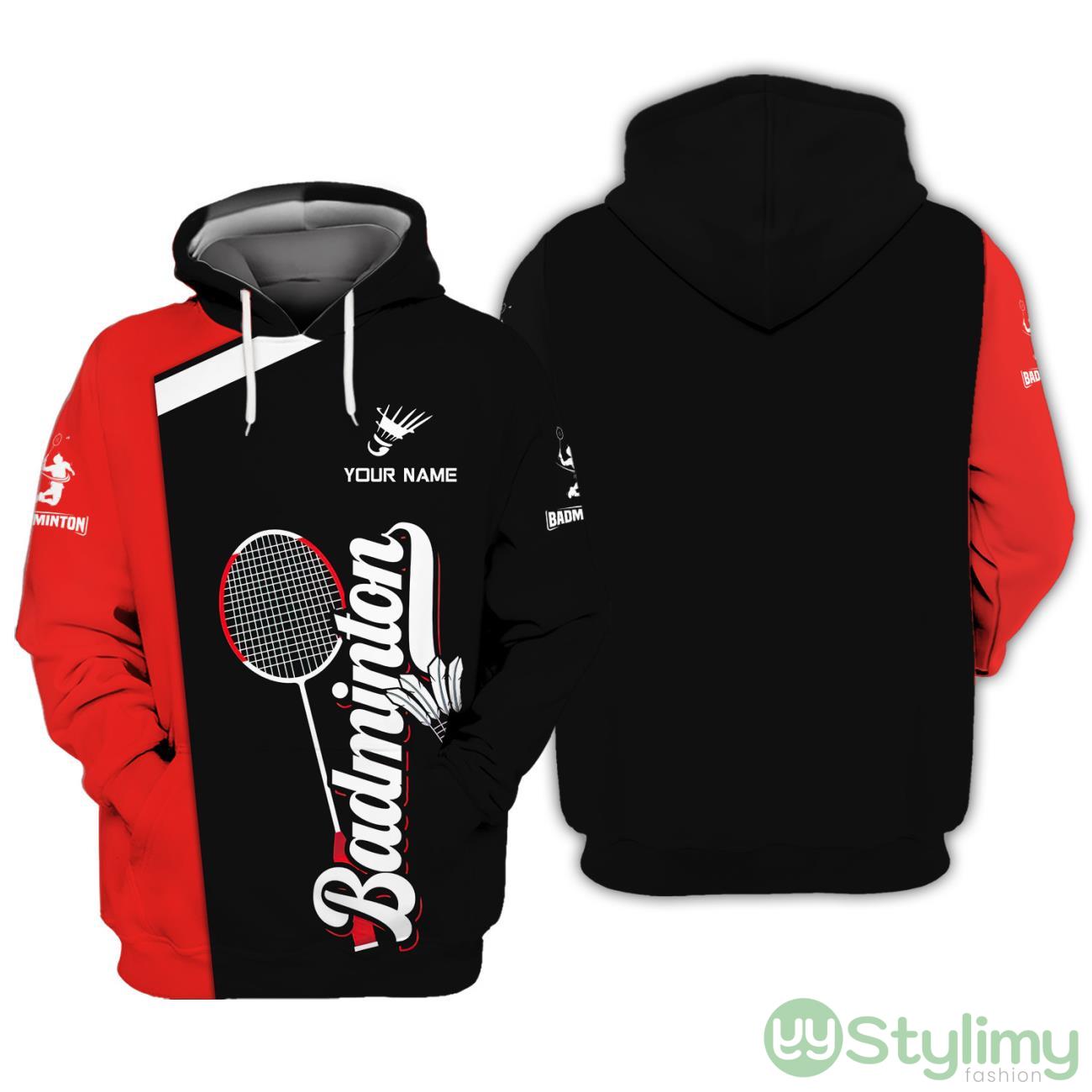 Badminton Personalized Name All Over Printed 3D Hoodie Gift For Badminton Lovers 6 Badminton Personalized Name All Over Printed 3D Hoodie Gift For Badminton Lovers Product Photo 1