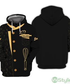 Baker Pattern Uniform Pastry Chef Custom Hoodie Bakery Clothing Product Photo 1