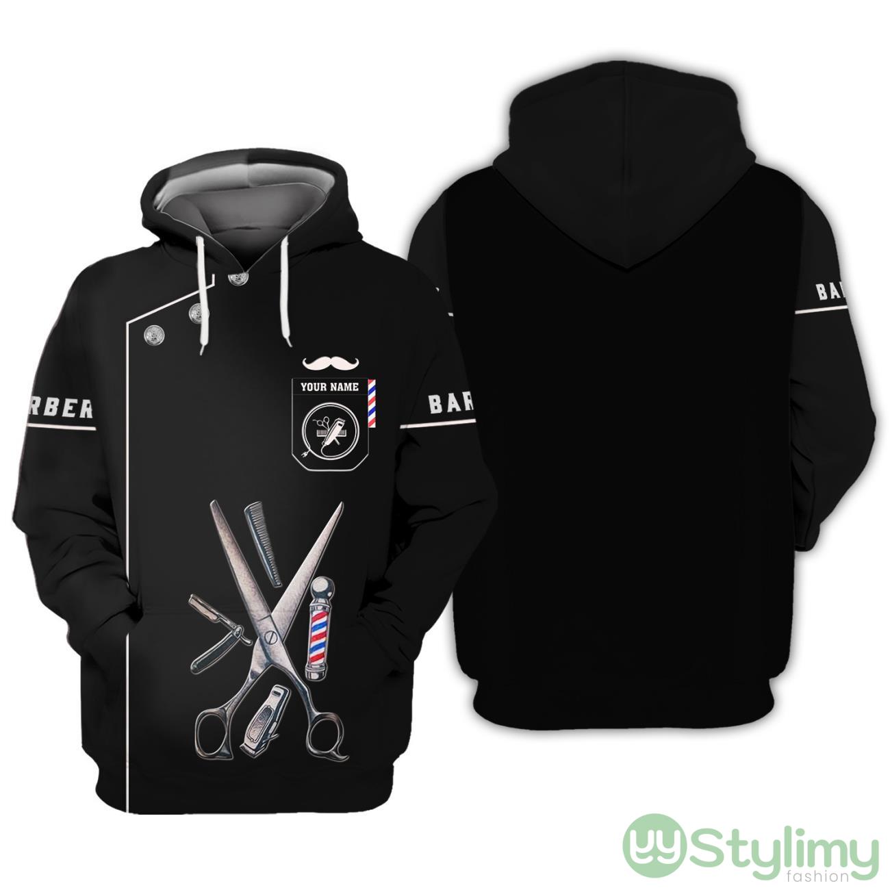 Barber Gear Custom Name All Over Printed 3D Hoodie Personalized Uniform Gift For Barbers 6 Barber Gear Custom Name All Over Printed 3D Hoodie Personalized Uniform Gift For Barbers Product Photo 1