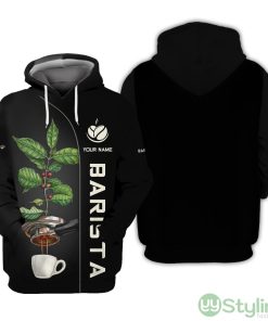 Barista Custom Name All Over Printed 3D Hoodie Personalized Gift For Baristas Product Photo 1