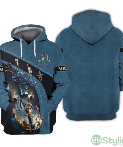 Best Vilon Custom Name All Over Printed 3D Hoodie Personalized Gift For Violin Lovers Product Photo 1