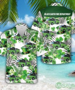 Black Earth Fire Department, Black Earth, Wisconsin Patrick's Day Hawaiian Shirt Aloha Holiday Gift For Men Women Product Photo 1