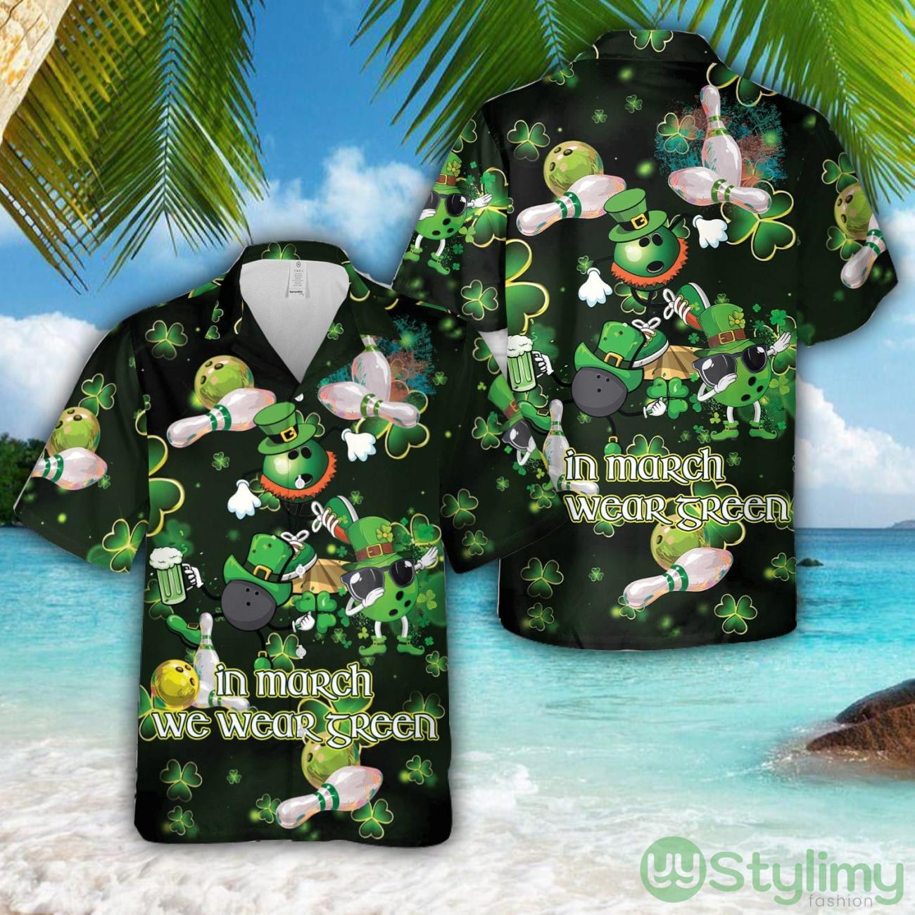 Bowling St Patrick's day Hawaiian Shirt Aloha Holiday Gift For Men Women 2 bowling st patricks day hawaiian shirt aloha holiday gift for men women
