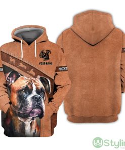 Boxer Dog Art Design for Men Women Boxer Dog Breed Lovers Hoodie Product Photo 1