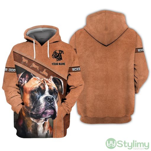 Boxer Dog Art Design for Men Women Boxer Dog Breed Lovers Hoodie