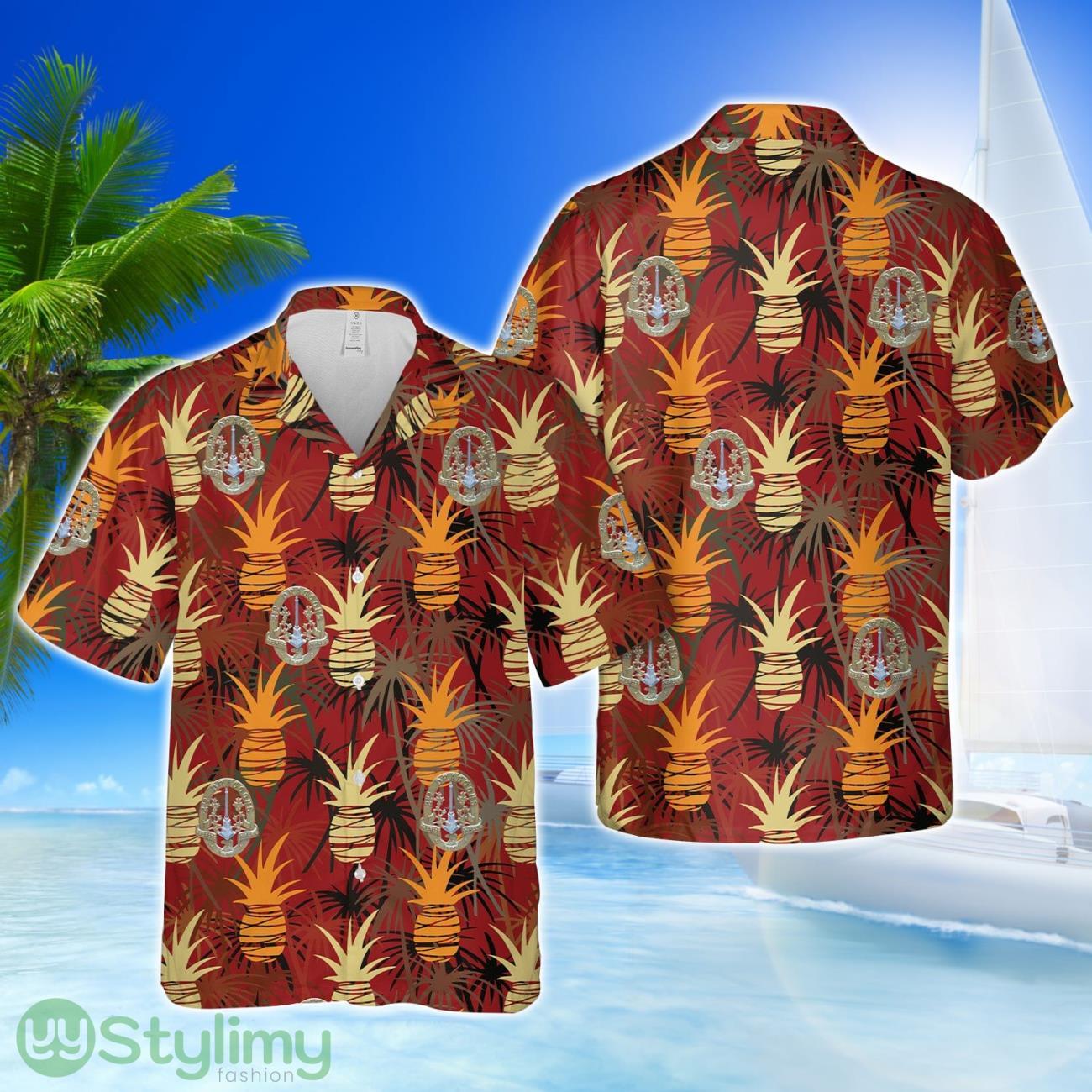 Canadian Army (Canadian Militia) 2nd Dragoons (Canada) Hawaiian Shirt 1 Canadian Army (Canadian Militia) 2nd Dragoons (Canada) Hawaiian Shirt Product Photo 1