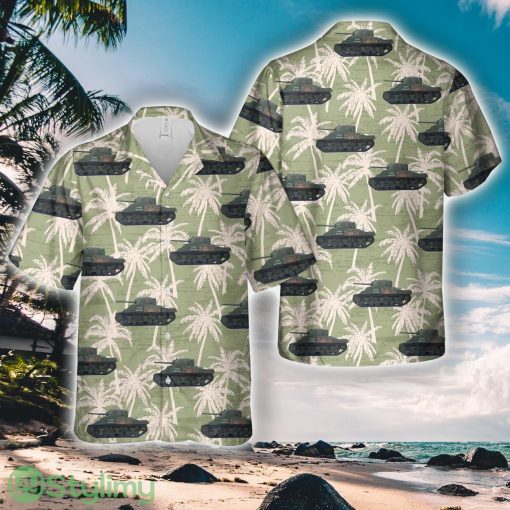 Canadian Army M4A2 Sherman tank Holy Roller Hawaiian Shirt