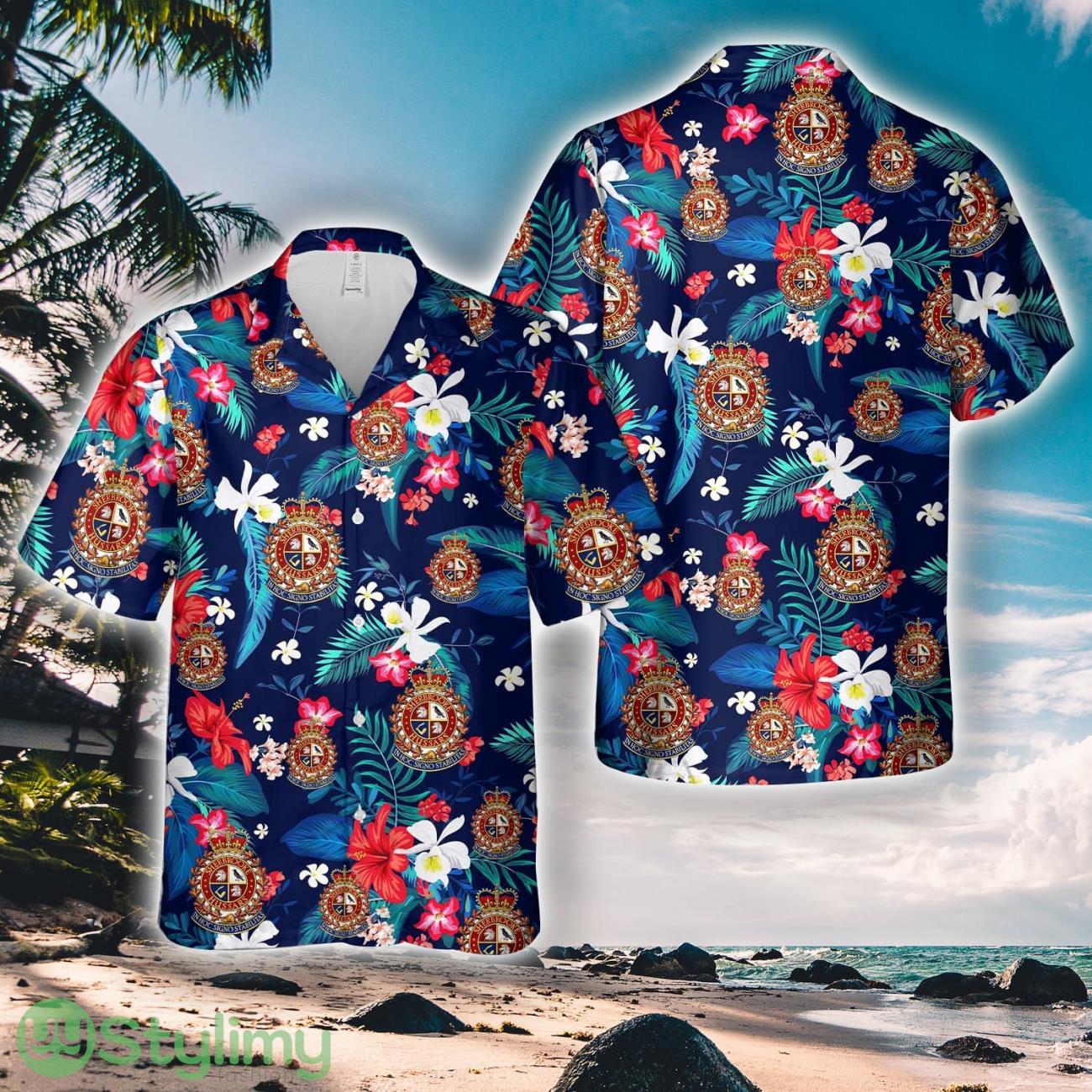 Canadian Army The Sherbrooke Hussars Hawaiian Shirt 1 Canadian Army The Sherbrooke Hussars Hawaiian Shirt Product Photo 1