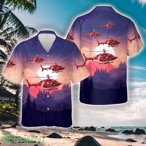 Canadian Coast Guard Bell 429 Global Ranger Hawaiian Shirt