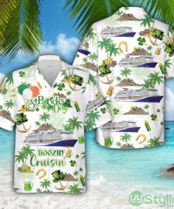 Carnival's Mardi Gras, St Patricks Day Boozin And Cruisin Hawaiian Shirt Aloha Holiday Gift For Men Women Product Photo 1