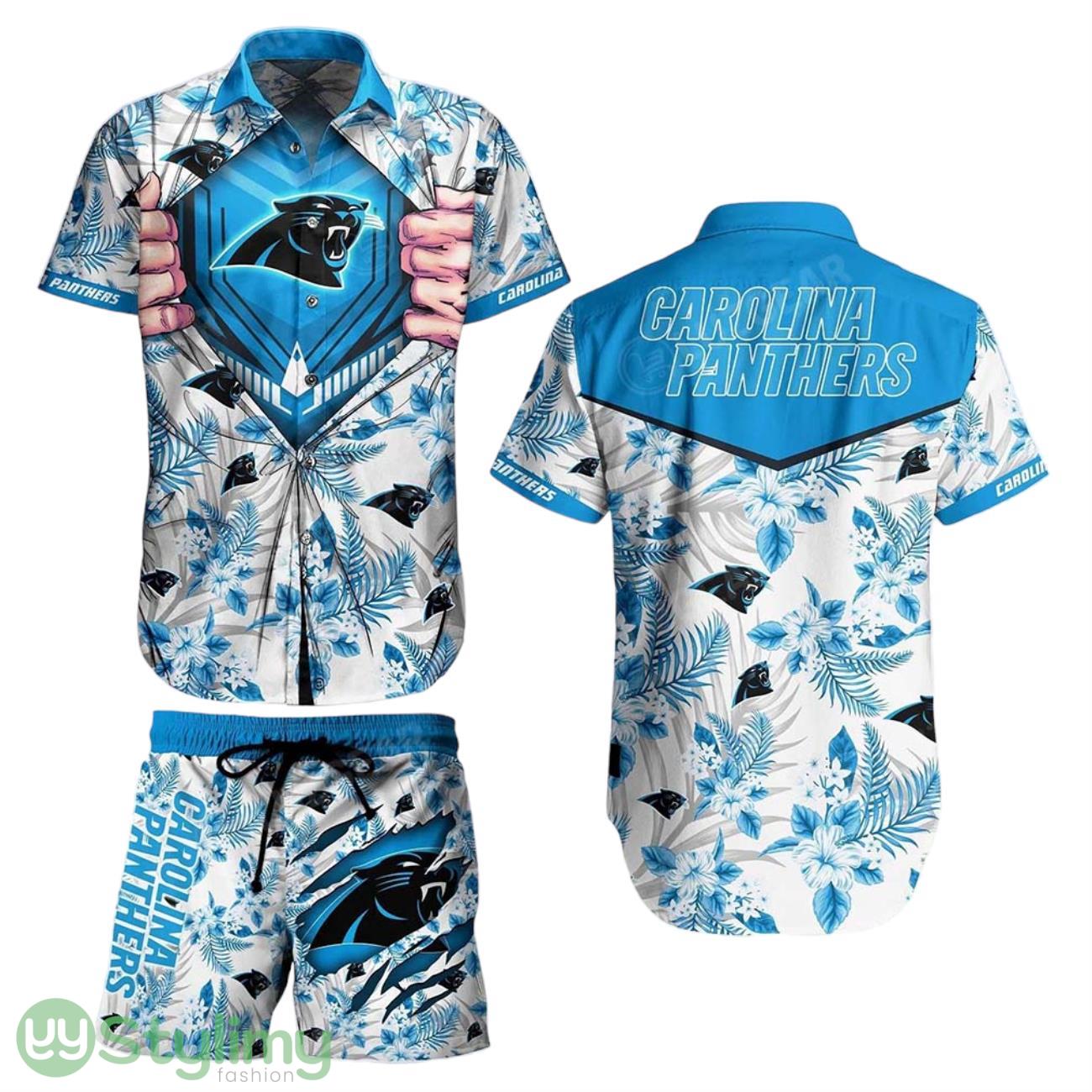 Carolina Panthers NFL Football Aloha 3D Hawaiian Shirt And Short New Summer For Big Fans Gift For Men Women 1 Carolina Panthers NFL Football Aloha 3D Hawaiian Shirt And Short New Summer For Big Fans Gift For Men Women Product Photo 1
