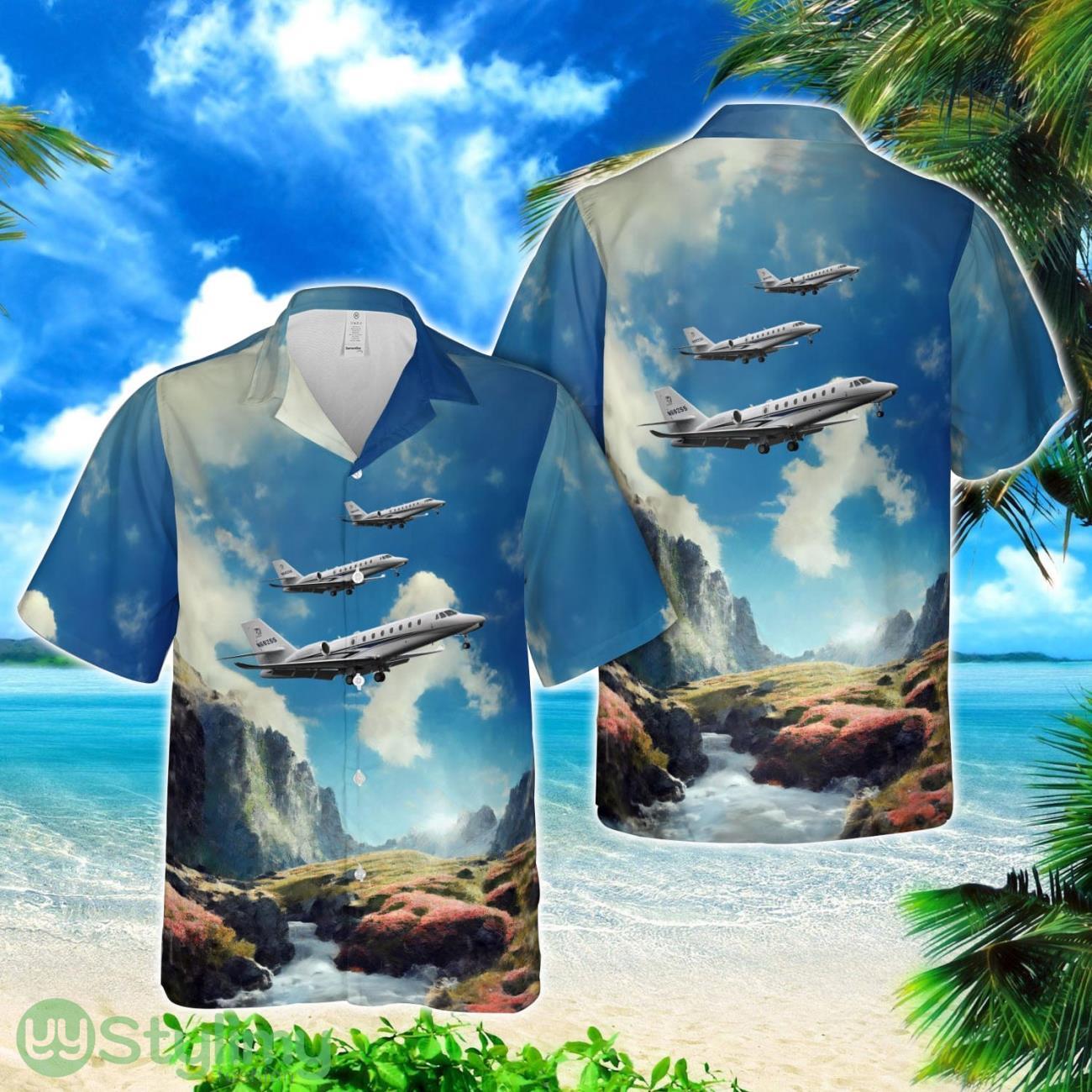 Cessna 510 Citation Mustang N416CM Hawaiian Shirt 1 Cessna 510 Citation Mustang N416CM Hawaiian Shirt Product Photo 1