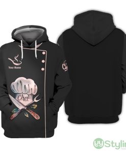 Chef All Over Printed 3D Hoodie Chef Cook Personalized Name Hoodie Gift For Cooking Lovers Product Photo 1