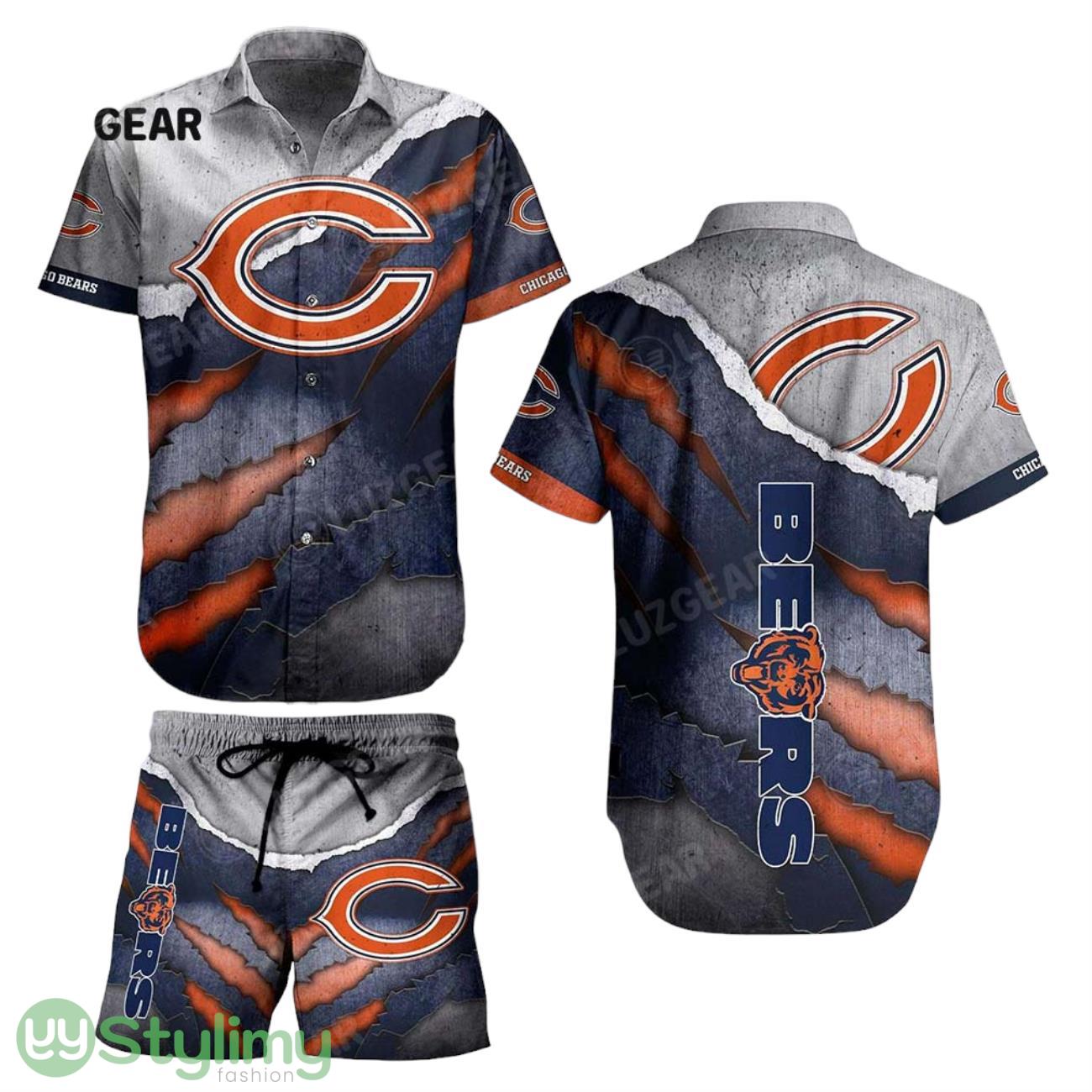 Chicago Bears NFL 3D Print Hawaiian Shirt And Shorts Summer Vintage Beach Shirt For Your Loved Ones 2 Chicago Bears NFL 3D Print Hawaiian Shirt And Shorts Summer Vintage Beach Shirt For Your Loved Ones Product Photo 1