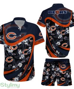 Chicago Bears NFL 3D Printed Hawaiian Shirt And Short Tropical Pattern Beach Shirt New Gift For Sports Fans Product Photo 1