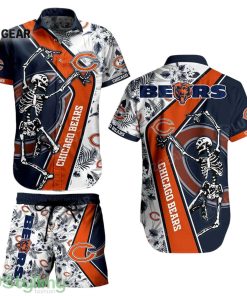 Chicago Bears NFL 3D Printed Hawaiian Shirt Anf Short Sekeleton Design Hot Short Styles For Men Women Product Photo 1