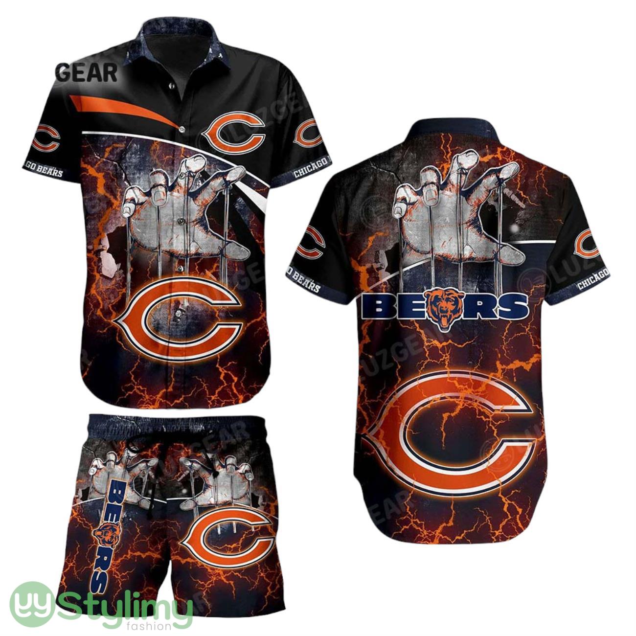 Chicago Bears NFL Aloha 3D Hawaiian Shirt And Short Style Summer 1 Chicago Bears NFL Aloha 3D Hawaiian Shirt And Short Style Summer Product Photo 1