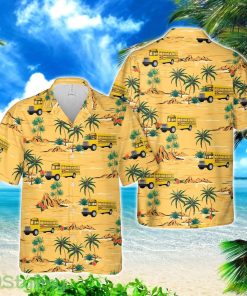 Chicago Yellow School Bus Hawaiian Shirt AOP Printed Summer Shirt Product Photo 1
