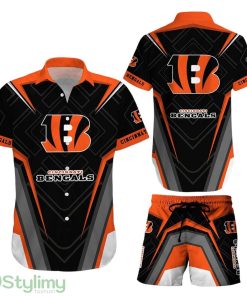 Cincinnati Bengals NFL 3D Print Hawaiian Shirt And Shorts New Summer Button Down Shirt Best Gift For Fans Product Photo 1