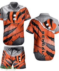 Cincinnati Bengals NFL 3D Printed Hawaiian Shirt And Short Summer Vintage Beach Shirt For Your Loved Ones Product Photo 1