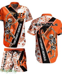 Cincinnati Bengals NFL 3D Printed Hawaiian Shirt Anf Short Sekeleton Design Hot Short Styles For Men Women Product Photo 1