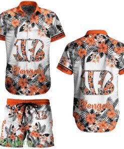 Cincinnati Bengals NFL Aloha 3D Hawaiian Shirt Graphic Flower Tropical Pattern Summer Shirt Style New Gift Best Fans Product Photo 1