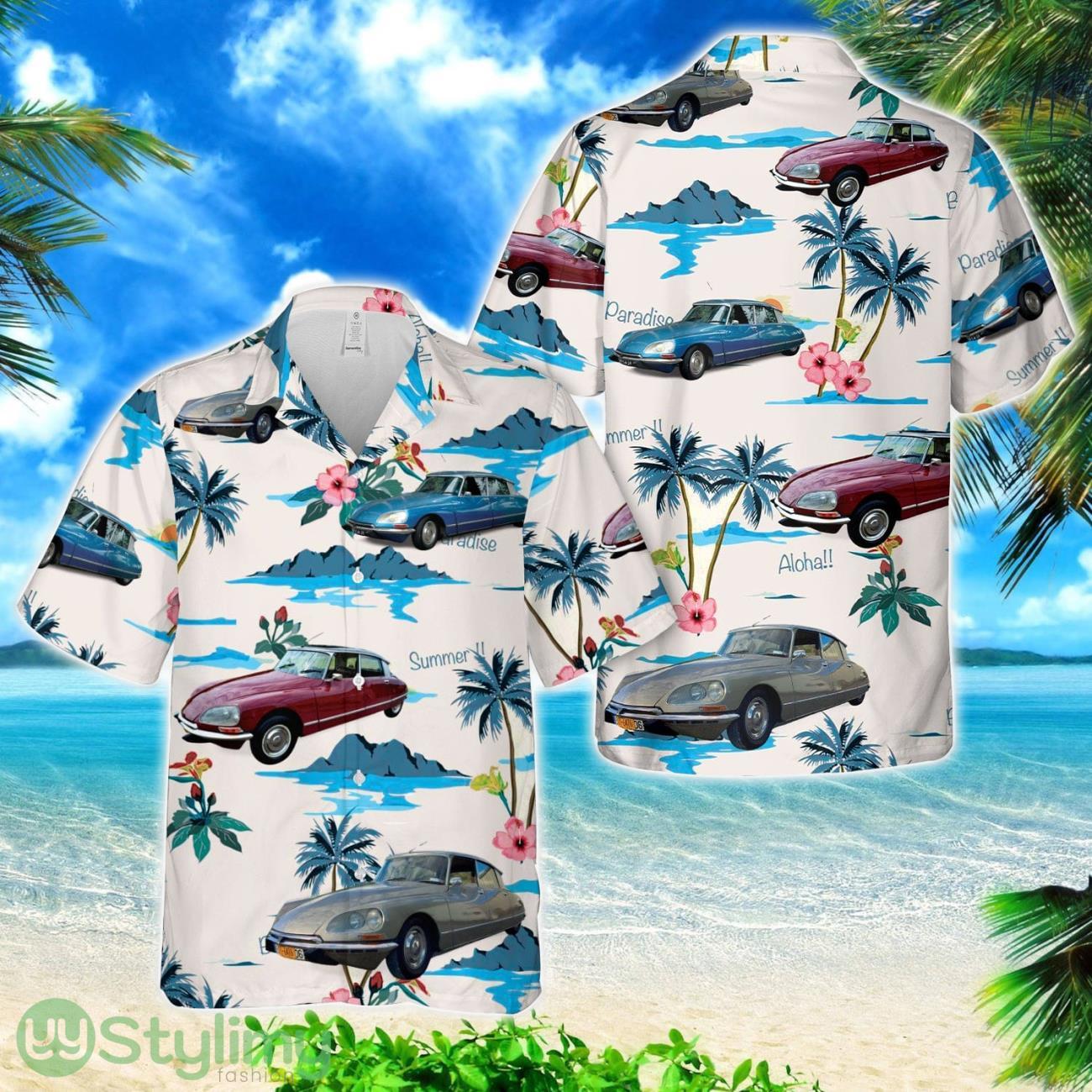 Citroen DS 23 (1973) Hawaiian Shirt 1 Citroen DS 23 (1973) Hawaiian Shirt Product Photo 1