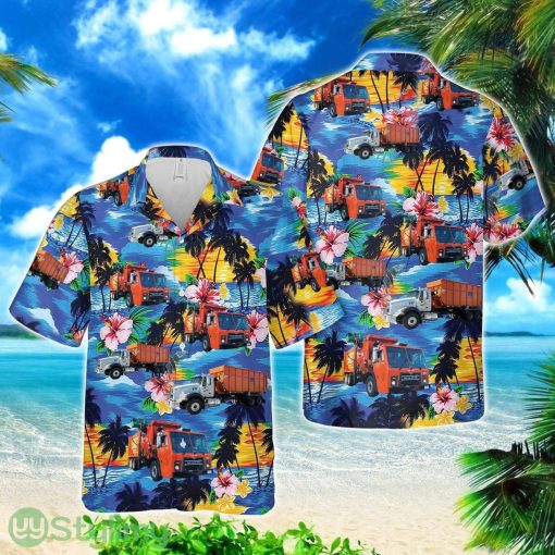 Curbside Waste Vehicles Hawaiian Shirt