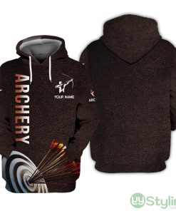 Custom Name 3D Archery Hoodie Personalized Gift For Archery Lovers Product Photo 1