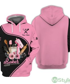 Custom Name 3D Baking Lover Hoodie Personalized Uniform For Bakers Product Photo 1