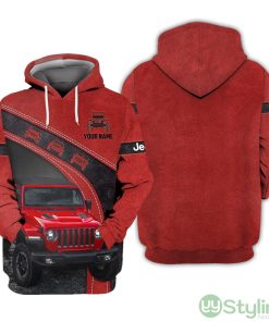 Custom Name 3D Jeep Hoodie Personalized Name Gift For Jeep Lovers Product Photo 1