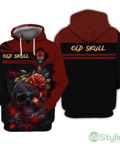 Custom Name 3D Skull Hoodie Personalized Gift For Skull Lovers Product Photo 1