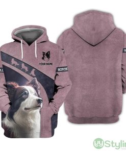 Custom Name All Over Printed 3D Hoodie Border Collie Personalized Name Gift For Border Collie Lovers Product Photo 1