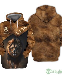 Custom Name All Over Printed 3D Hoodie Lion King Hoodie Gift For Lion Lovers Product Photo 1
