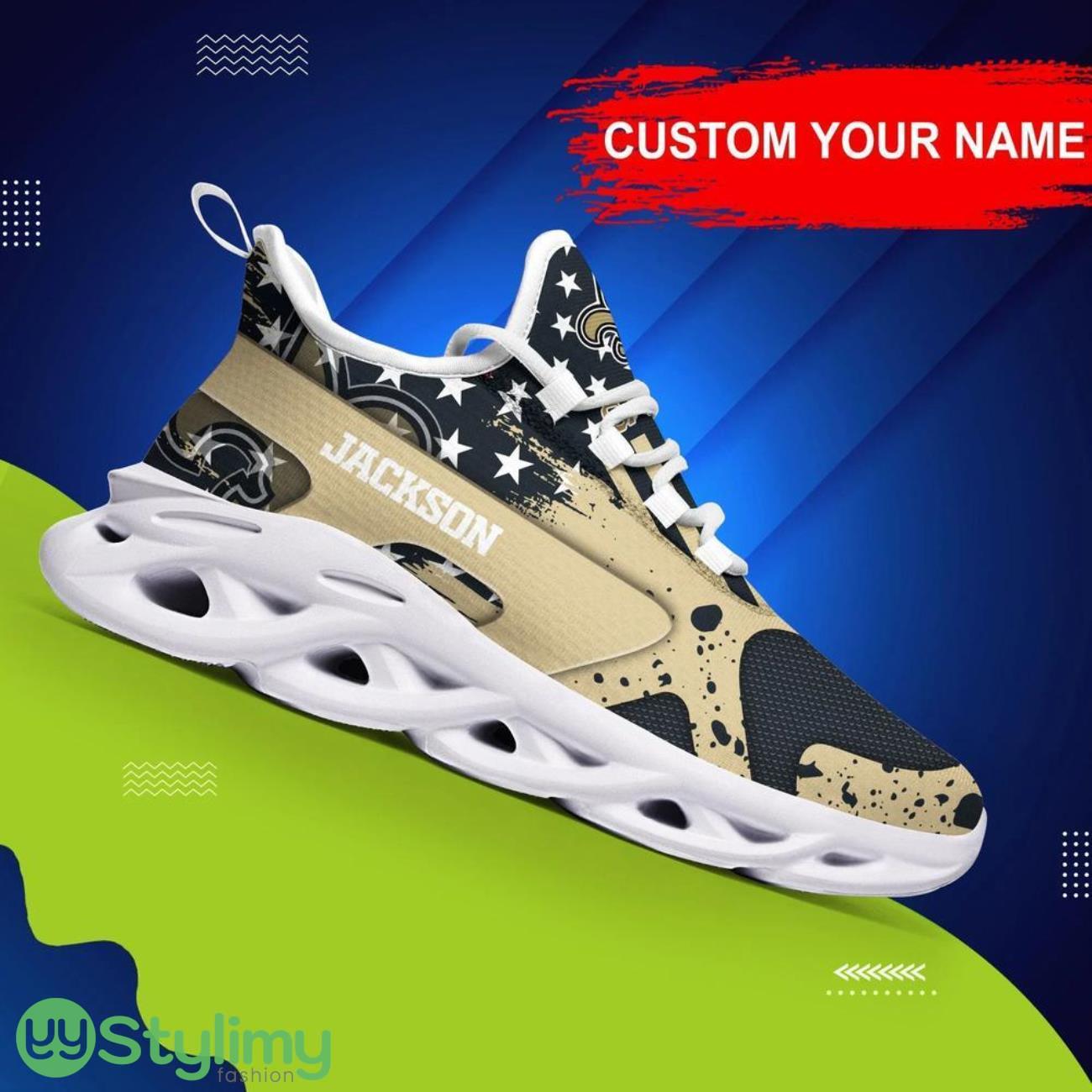 Custom Name Shoes New Orleans Saints NFL Max Soul Shoes Sneakers Hot Trending Running Sneakers 6 Custom Name Shoes New Orleans Saints NFL Max Soul Shoes Sneakers Hot Trending Running Sneakers Product Photo 1