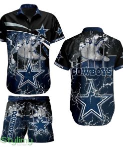 Dallas Cowboys NFL 3D Printed Hawaiian Shirt And Short Style Summer Product Photo 1