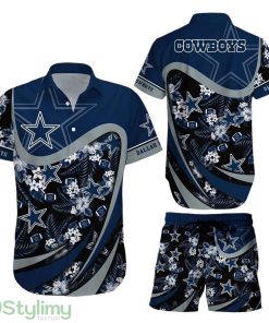 Dallas Cowboys NFL 3D Printed Hawaiian Shirt And Short Tropical Pattern Beach Shirt New Gift For Sports Fans Product Photo 1