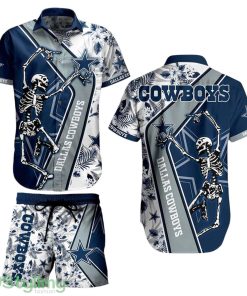 Dallas Cowboys NFL Aloha 3D Hawaiian Shirt Anf Short Sekeleton Design Hot Short Styles For Men Women Product Photo 1