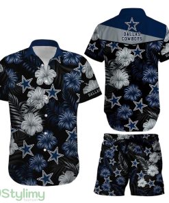 Dallas Cowboys NFL Football 3D Printed Hawaiian Shirt Short Summer With Flower Graphic Retro Sunset Hawaii Product Photo 1