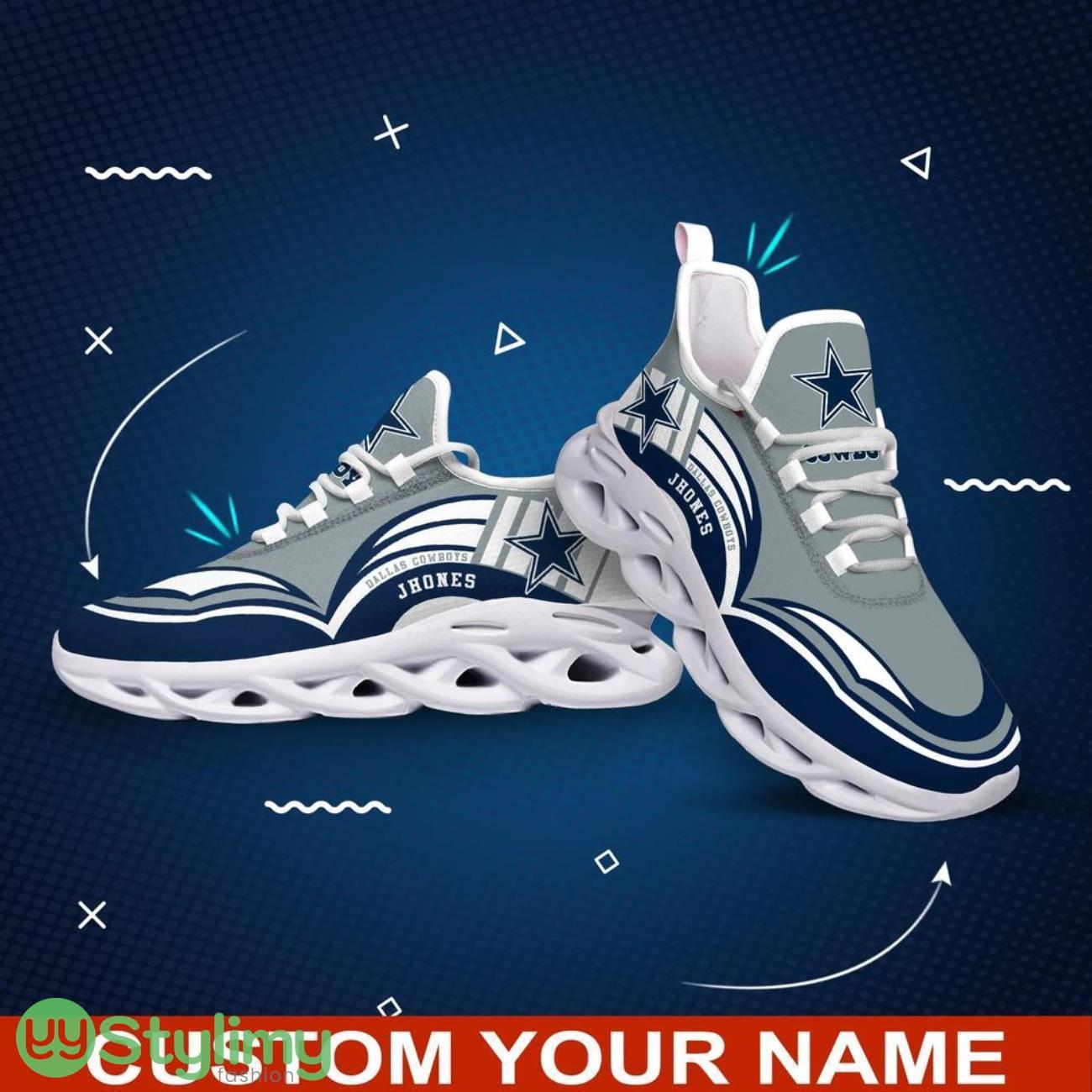 Dallas Cowboys NFL Max Soul Shoes Custom Name, Sneakers Gifts For NFL Fans 2 Dallas Cowboys NFL Max Soul Shoes Custom Name, Sneakers Gifts For NFL Fans Product Photo 2