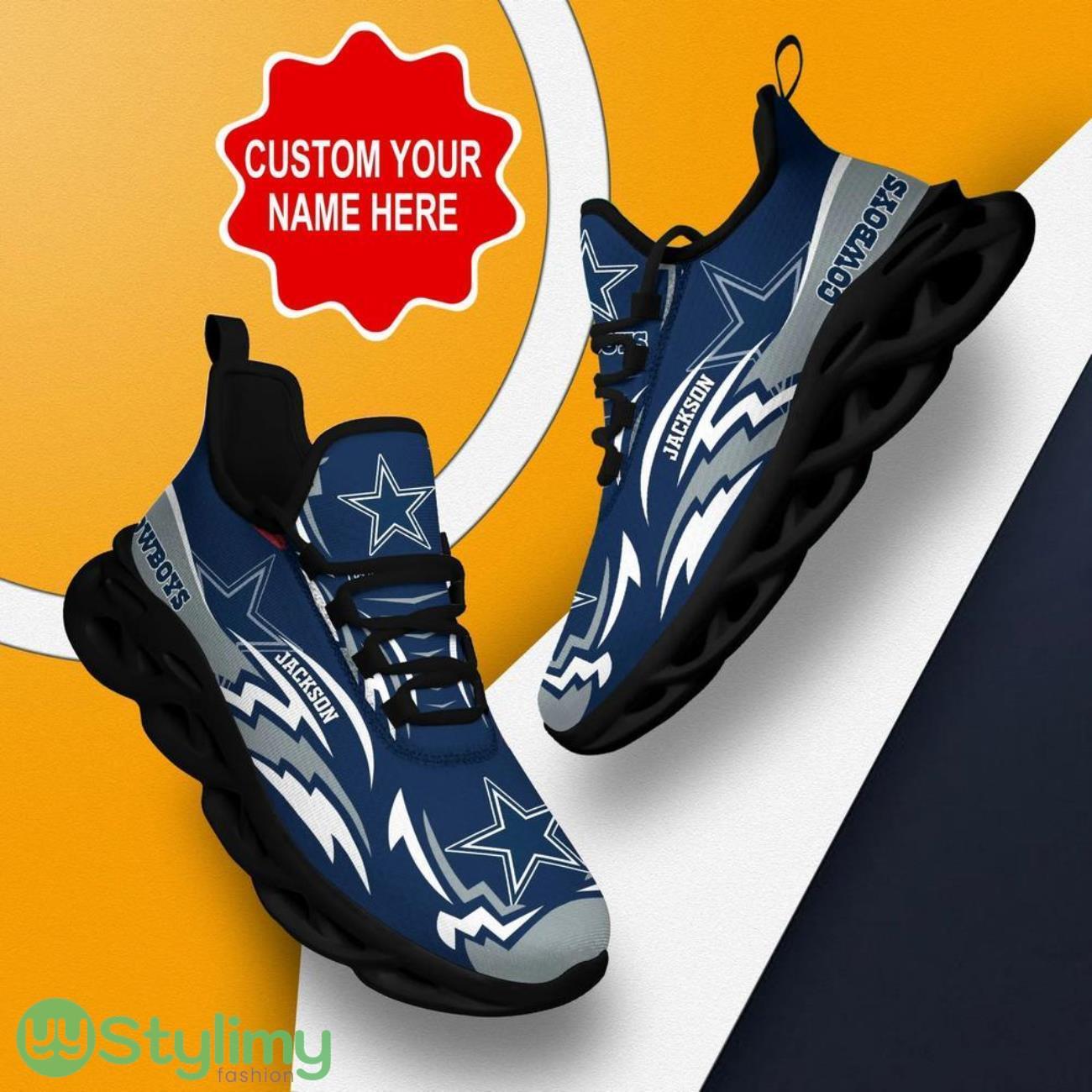 Dallas Cowboys NFL Max Soul Shoes Custom Name, Sneakers Hot Trending Personalized Gifts For NFL Fans 2 Dallas Cowboys NFL Max Soul Shoes Custom Name, Sneakers Hot Trending Personalized Gifts For NFL Fans Product Photo 2