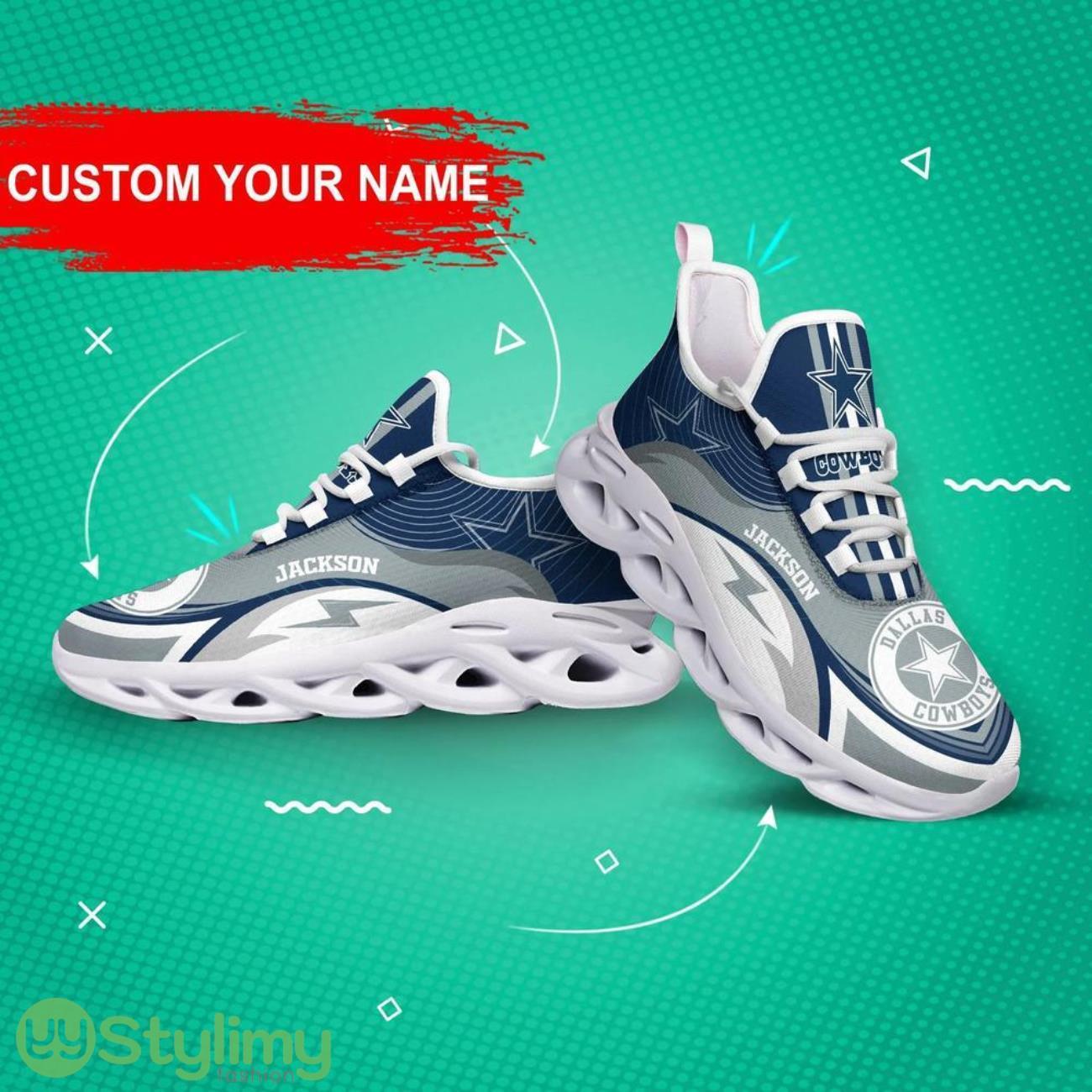 Dallas Cowboys NFL Max Soul Shoes Custom Name, Sneakers Personalized Sneakers Gifts For Fans 2 Dallas Cowboys NFL Max Soul Shoes Custom Name, Sneakers Personalized Sneakers Gifts For Fans Product Photo 2