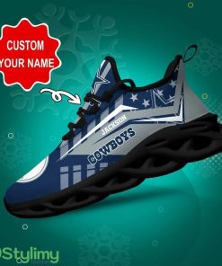 Dallas Cowboys NFL Max Soul Shoes Custom Name Walking Shoes Hot Trending Personalized Gifts Product Photo 1