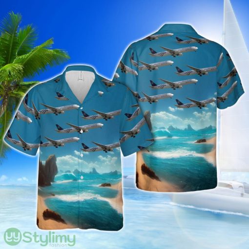 Delta Airlines Boeing 767-400 Skyteam Color Scheme N844MH Hawaiian Shirt