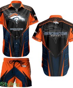 Denver Broncos NFL 3D Print Hawaiian Shirt And Shorts Summer Gift For Sports Enthusiast Product Photo 1