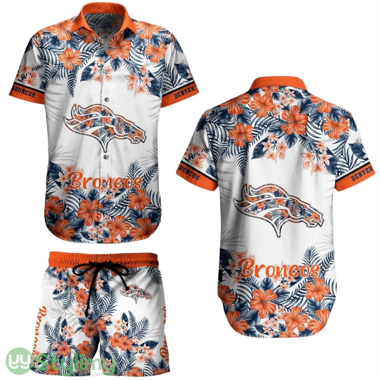 Denver Broncos NFL Aloha 3D Hawaiian Shirt Graphic Flower Tropical Pattern Summer Shirt Style New Gift Best Fans 1 Denver Broncos NFL Aloha 3D Hawaiian Shirt Graphic Flower Tropical Pattern Summer Shirt Style New Gift Best Fans Product Photo 1