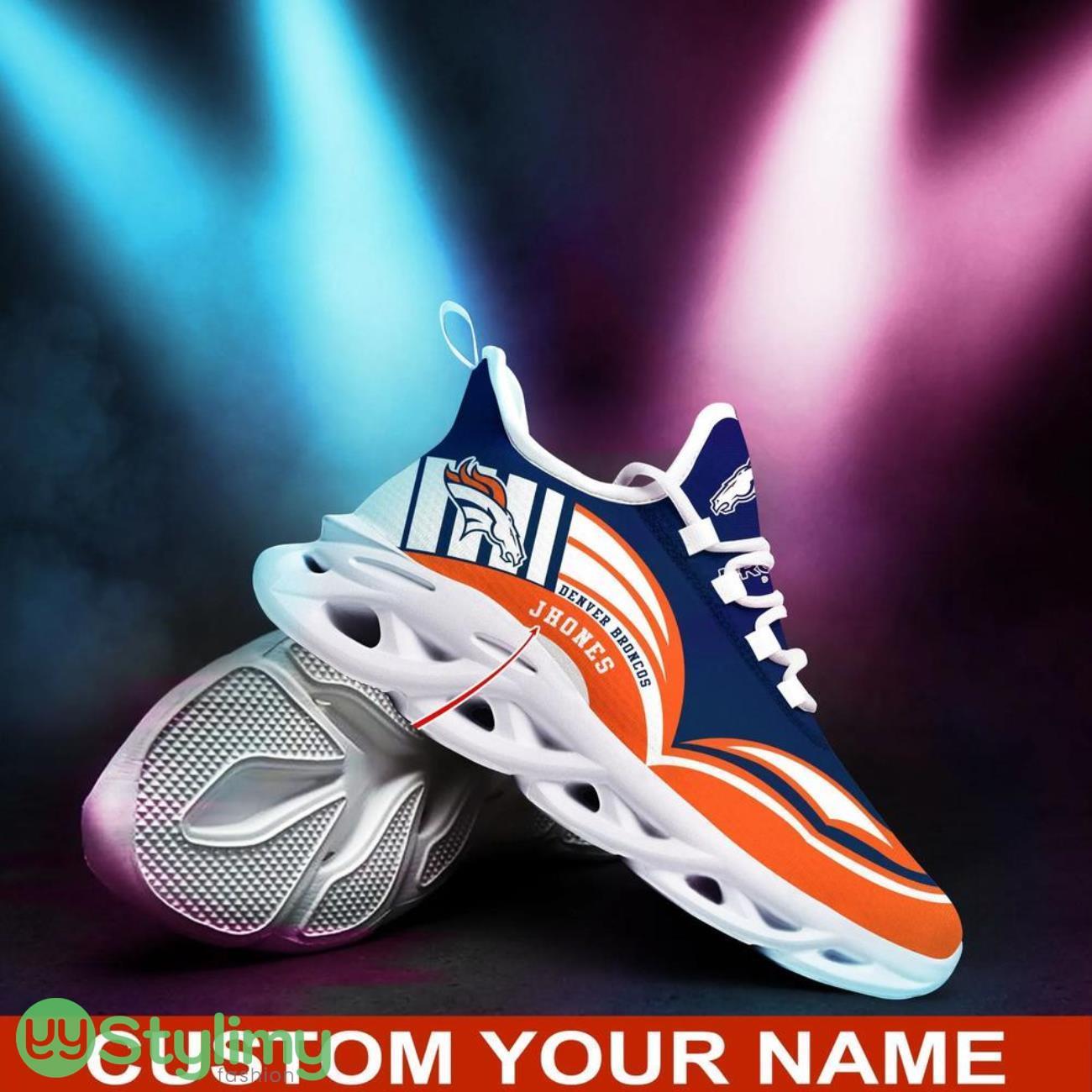 Denver Broncos NFL Football Fans Max Soul Shoes Sneakers Personalized Name Gifts 3 Denver Broncos NFL Football Fans Max Soul Shoes Sneakers Personalized Name Gifts Product Photo 3