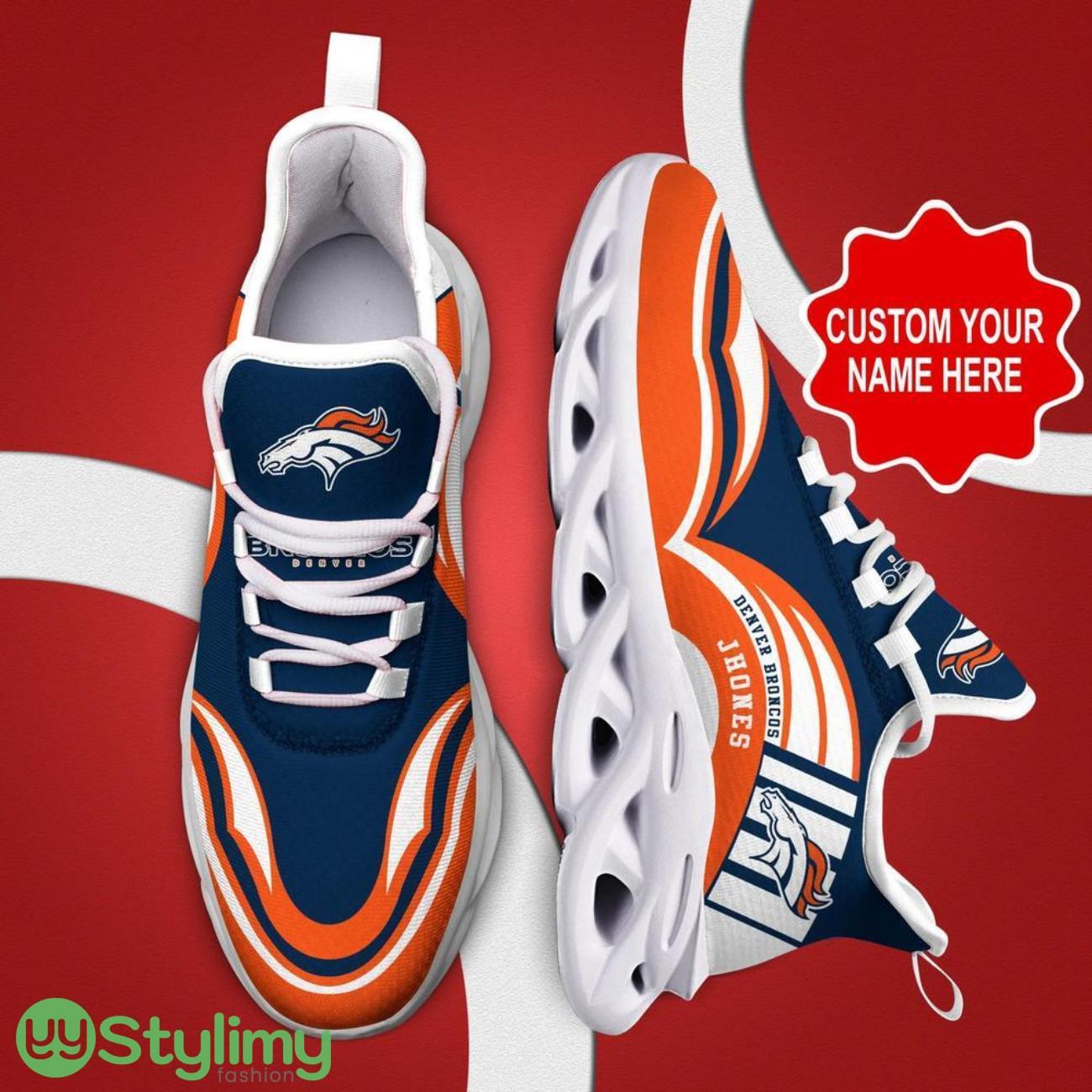 Denver Broncos NFL Football Fans Max Soul Shoes Sneakers Personalized Name Gifts 4 Denver Broncos NFL Football Fans Max Soul Shoes Sneakers Personalized Name Gifts Product Photo 4