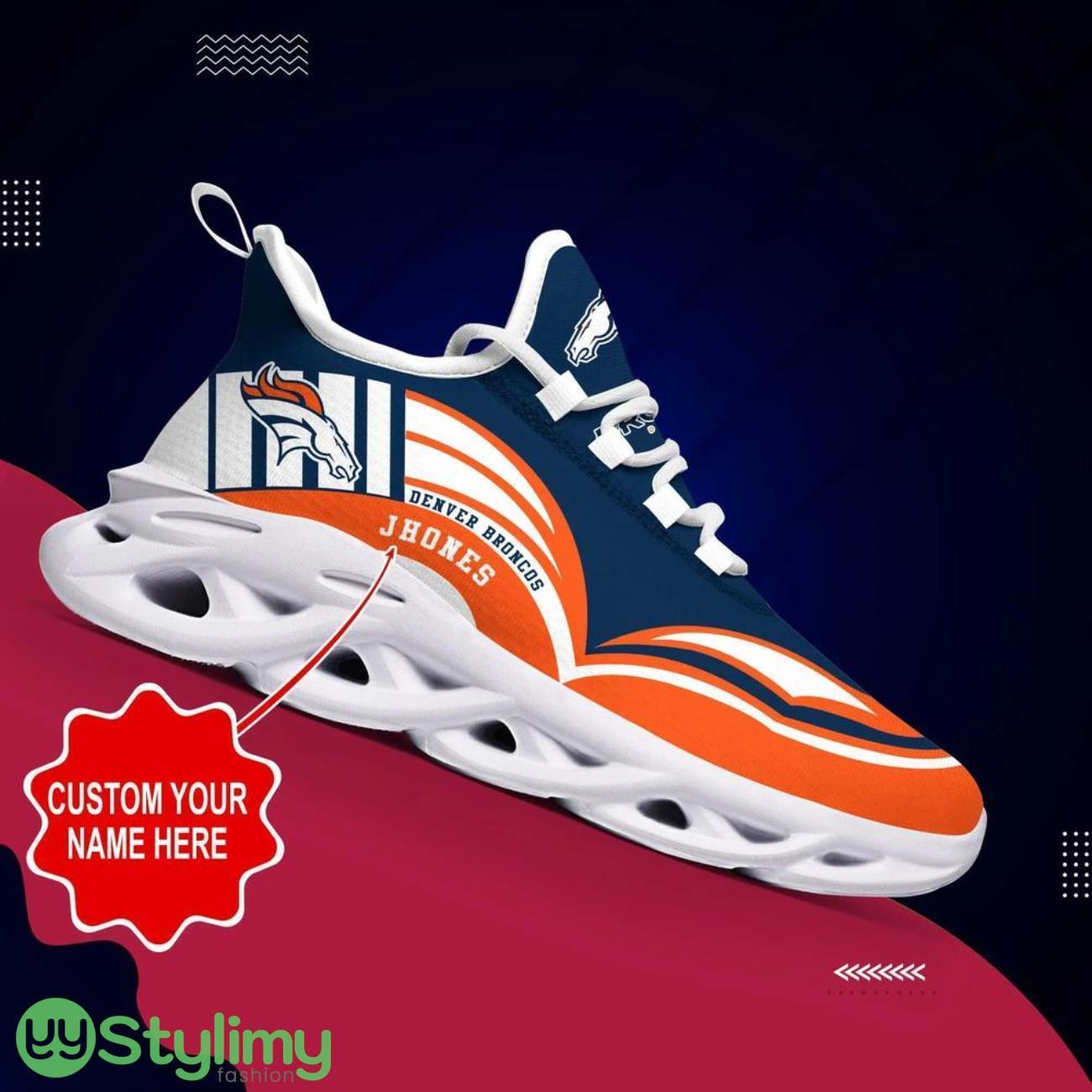 Denver Broncos NFL Football Fans Max Soul Shoes Sneakers Personalized Name Gifts 6 Denver Broncos NFL Football Fans Max Soul Shoes Sneakers Personalized Name Gifts Product Photo 1