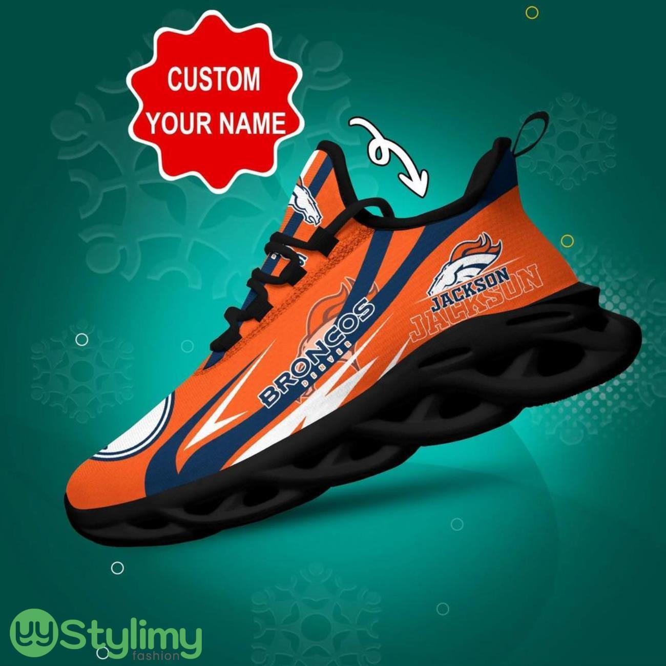 Denver Broncos NFL Logo Sport Team Max Soul Shoes Sneakers Clunky Shoes Custom Name Personalized Gifts 6 Denver Broncos NFL Logo Sport Team Max Soul Shoes Sneakers Clunky Shoes Custom Name Personalized Gifts Product Photo 1